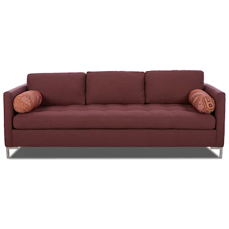 Klaussner Tufted Seat Contemporary Sofa